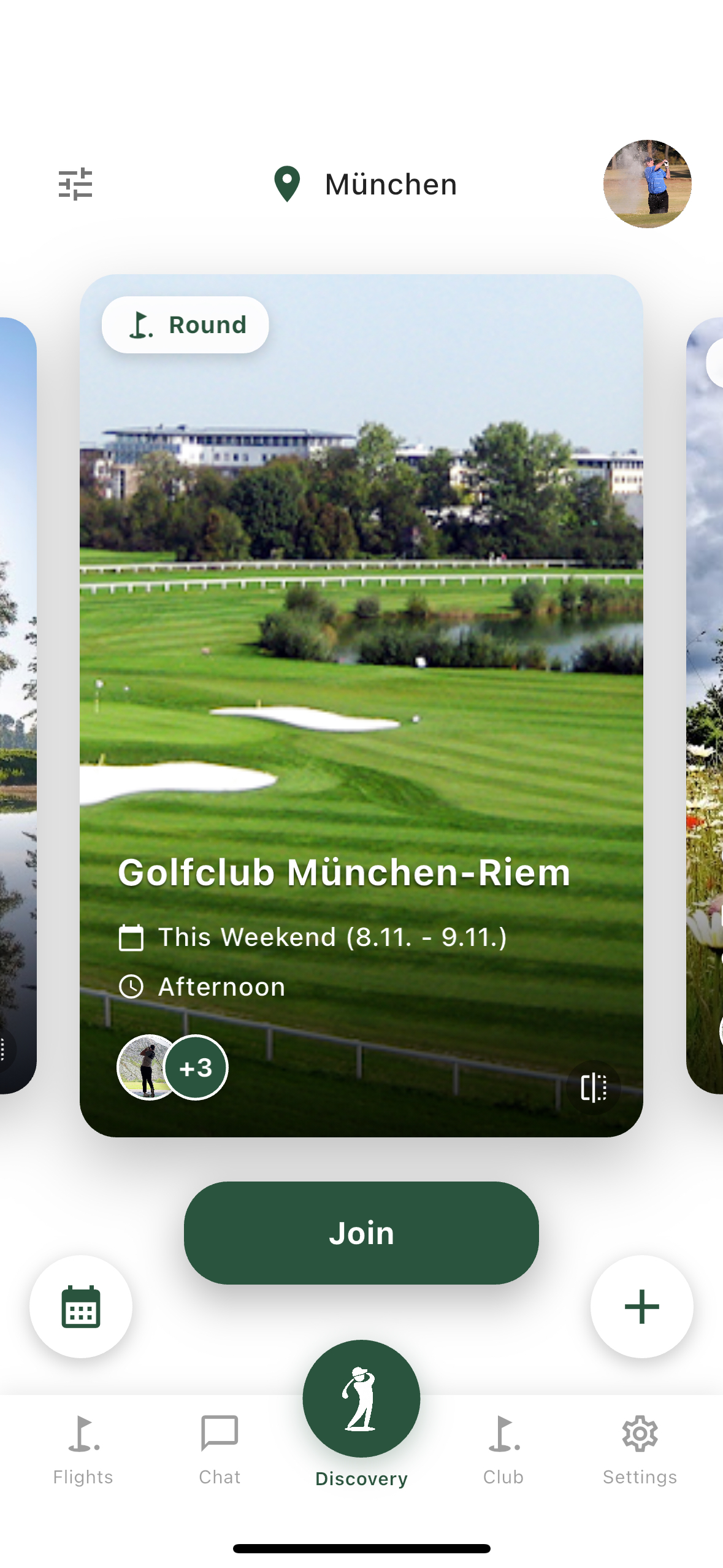 Fairway Friends App - Discover Open Golf Flights